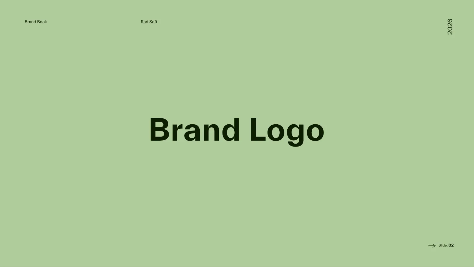 Rad Soft Brand Guidelines presentation, page 3 of 39