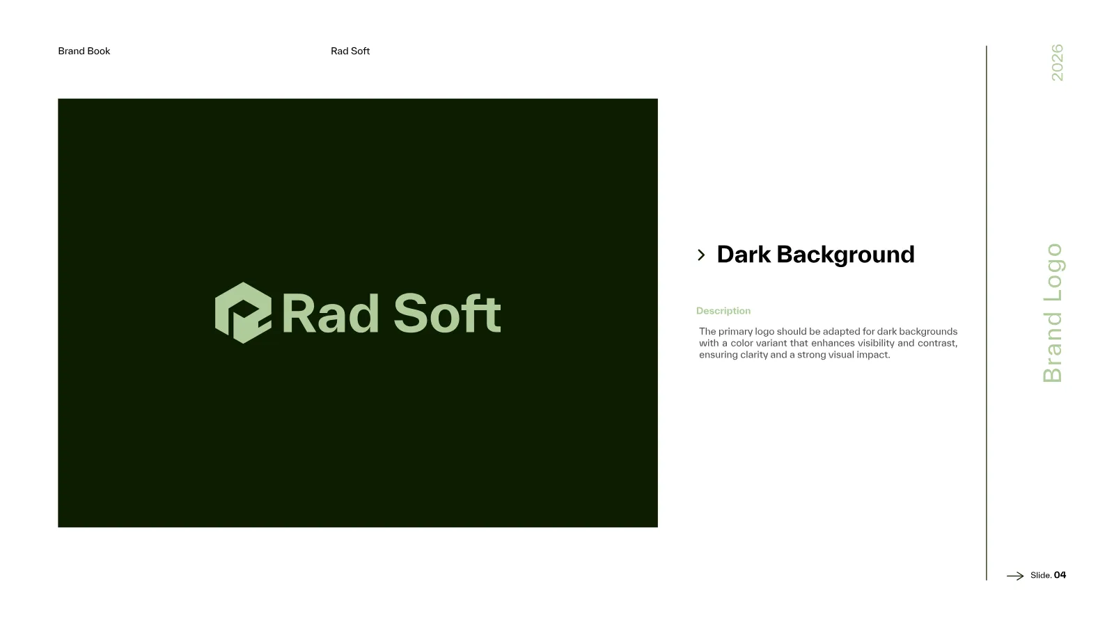 Rad Soft Brand Guidelines presentation, page 5 of 39