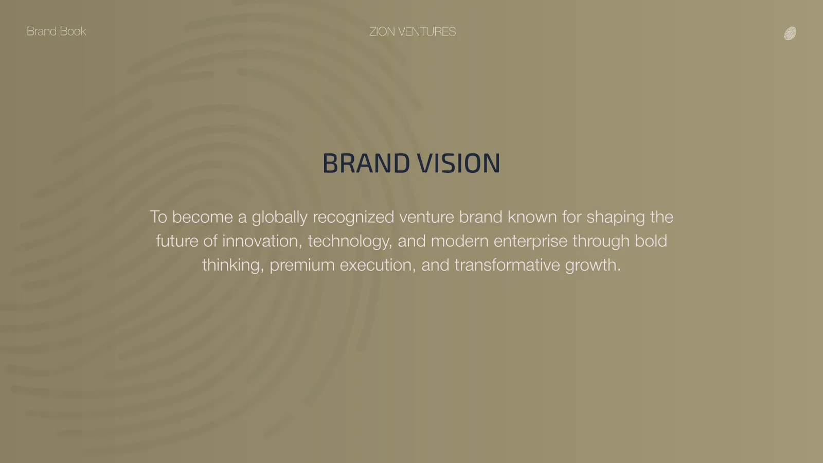 Zion Ventures Brand Guidelines presentation, page 6 of 34