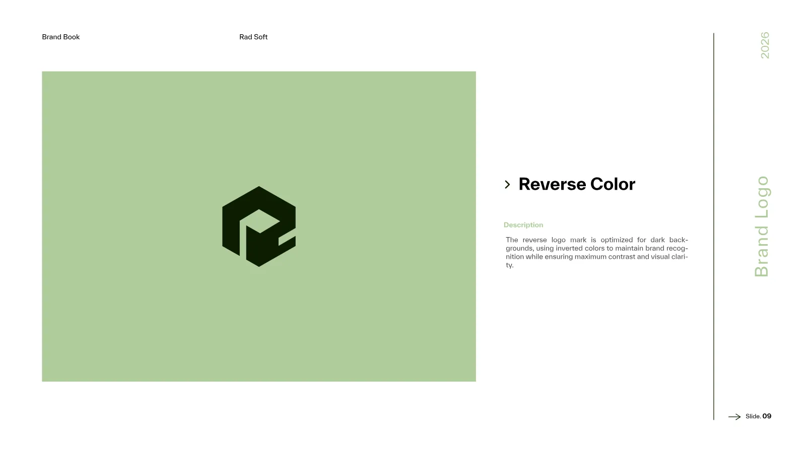 Rad Soft Brand Guidelines presentation, page 10 of 39