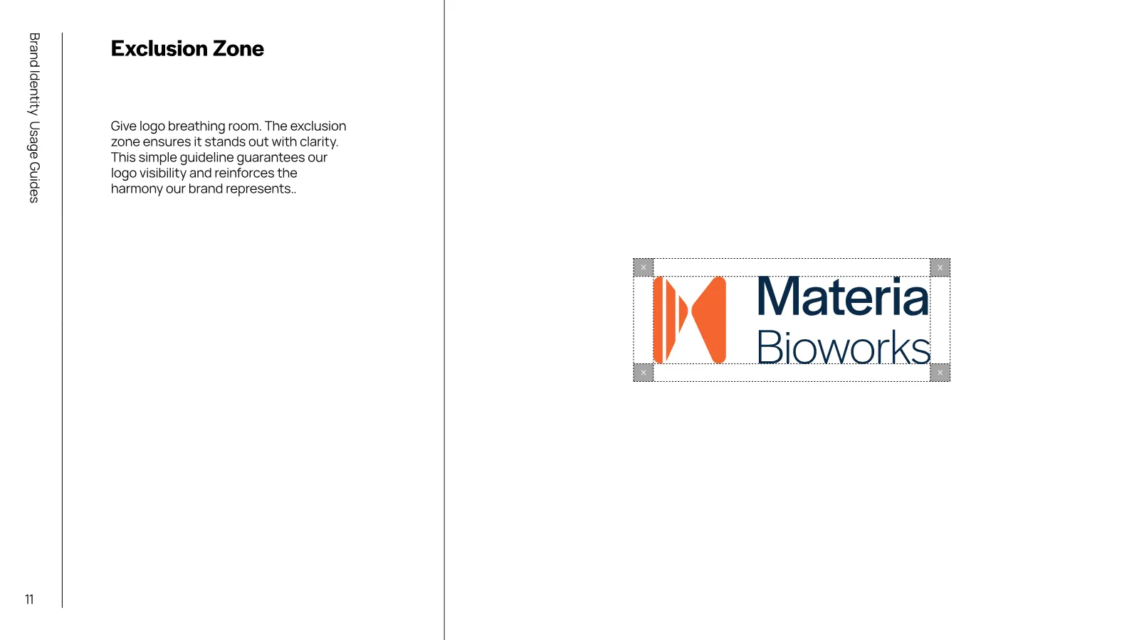 Materia Bioworks Brand Guidelines presentation, page 10 of 45