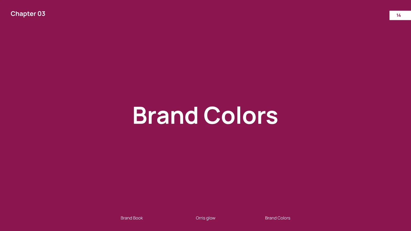 Orris Glow Brand Guidelines presentation, page 15 of 32