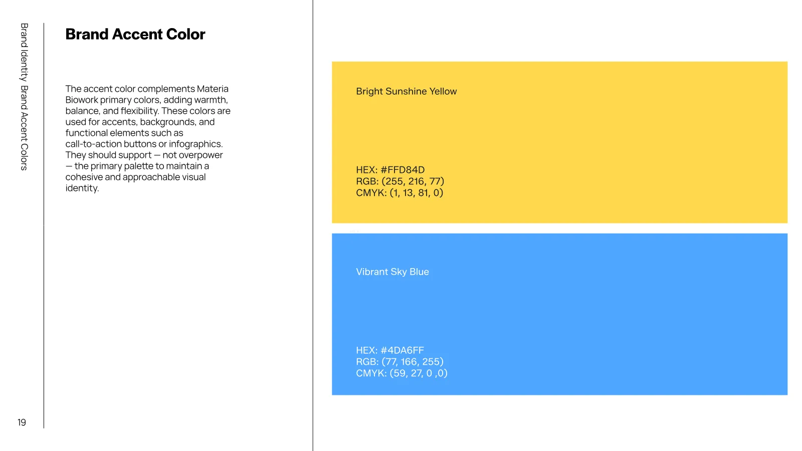 Materia Bioworks Brand Guidelines presentation, page 18 of 45