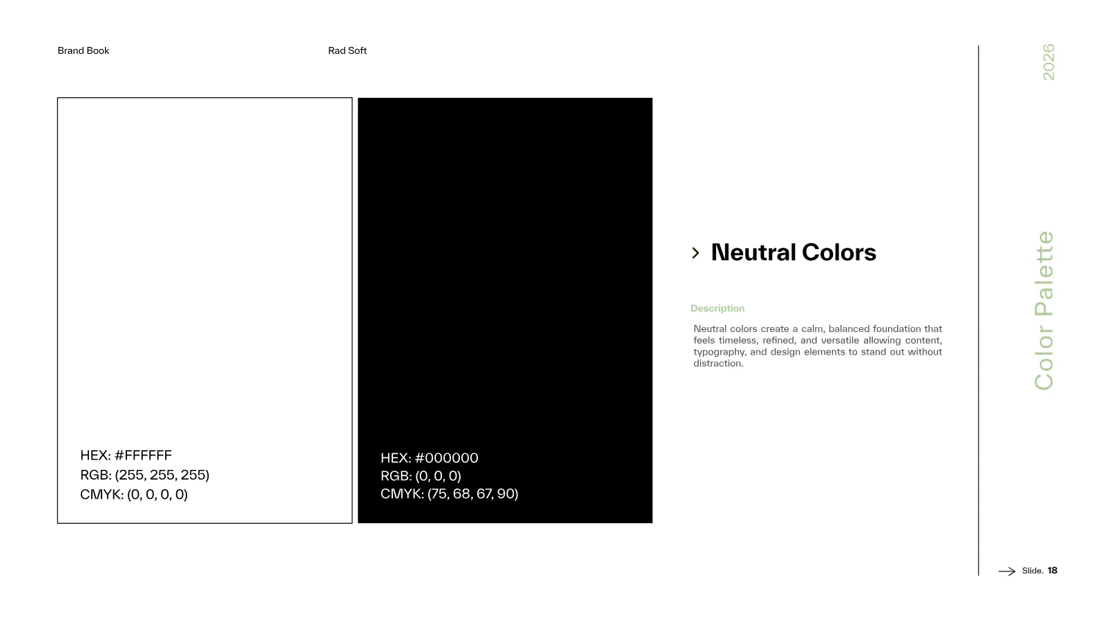 Rad Soft Brand Guidelines presentation, page 19 of 39