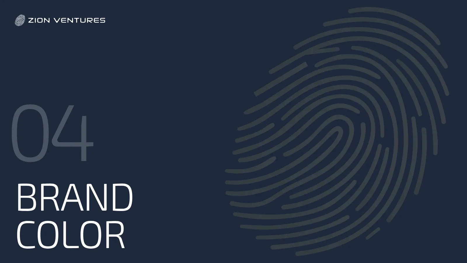 Zion Ventures Brand Guidelines presentation, page 24 of 34