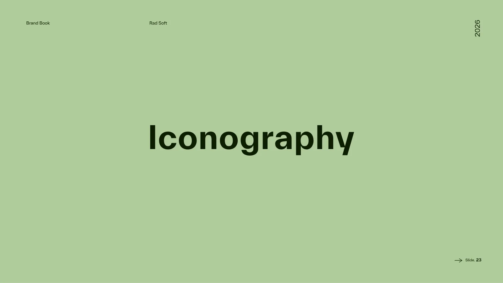 Rad Soft Brand Guidelines presentation, page 24 of 39