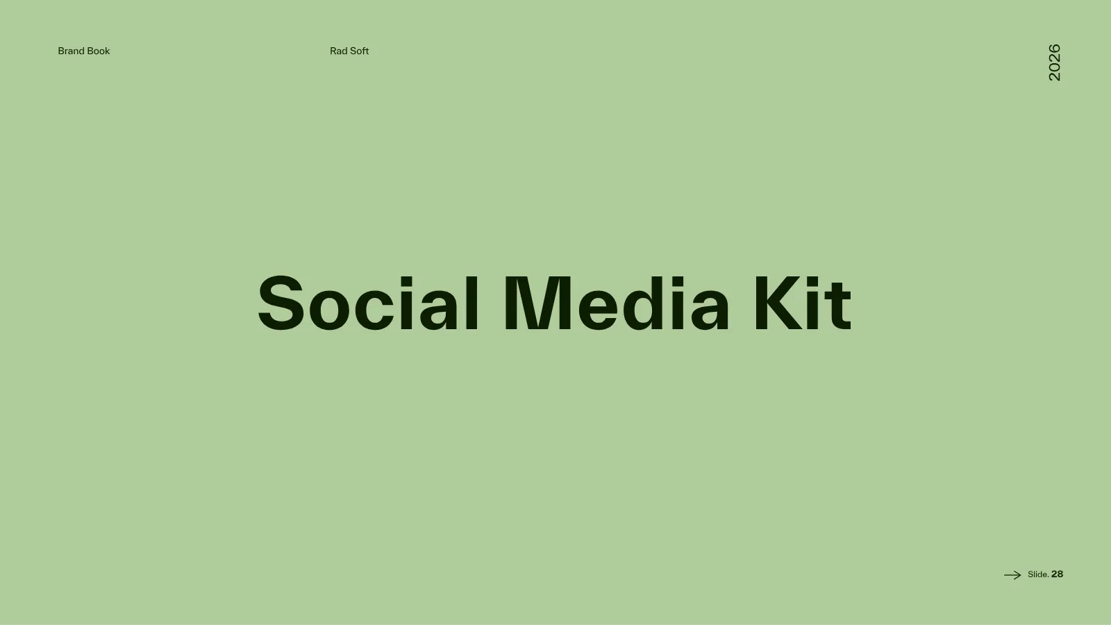 Rad Soft Brand Guidelines presentation, page 29 of 39