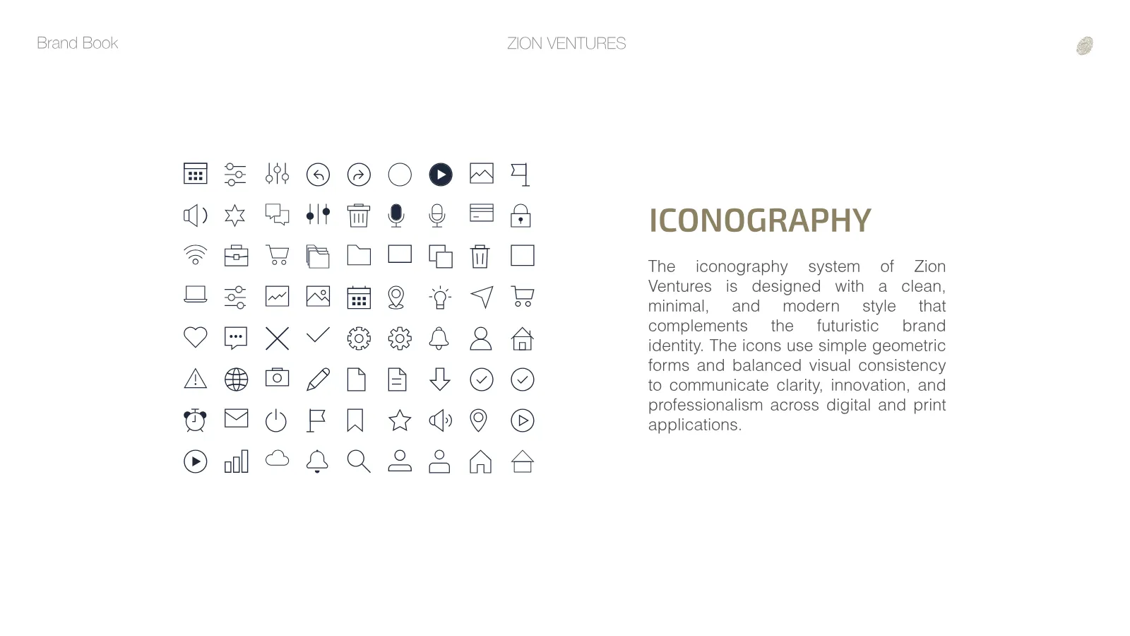 Zion Ventures Brand Guidelines presentation, page 30 of 34