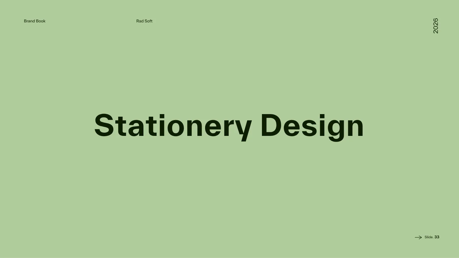 Rad Soft Brand Guidelines presentation, page 34 of 39