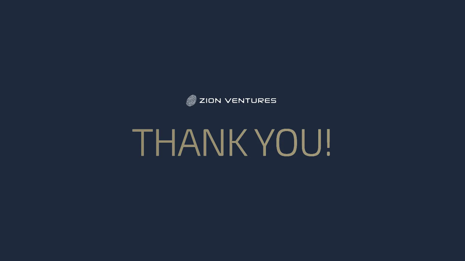 Zion Ventures Brand Guidelines presentation, page 34 of 34